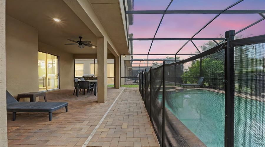 Patio and pool
