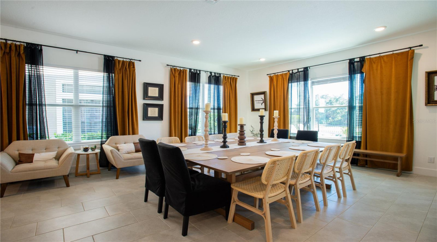 Dining Room With Golf Course Views