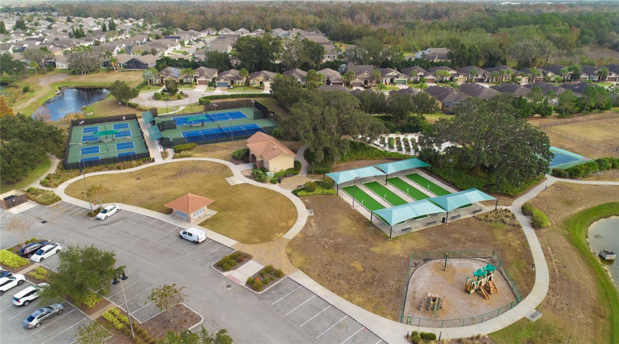 Courts & playground