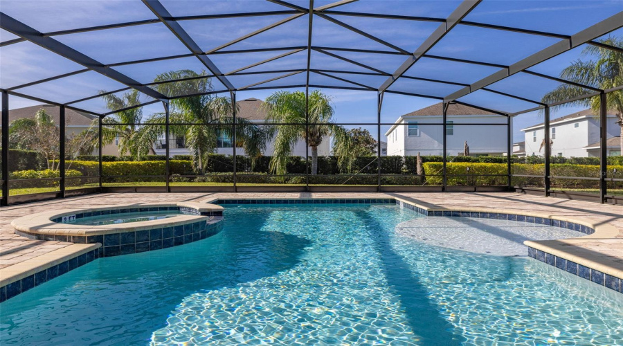 Upgraded Oversized Pool With Spa