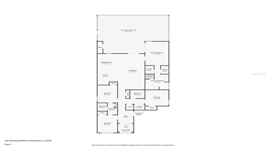 Kissimmee, Florida 34746, 4 Bedrooms Bedrooms, ,3 Bathroomsbathrooms,Residential,For Sale,Winding Willow,Mfrs5118183