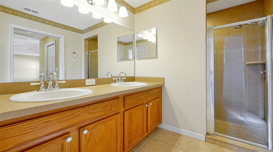 Master Bath- Dual Sinks -Walk In Shower