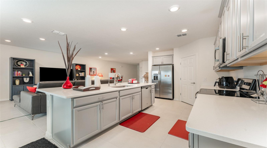 Overlooking Living Room From Kitchen