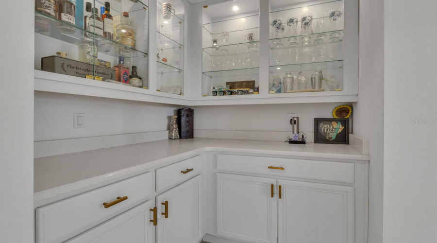 Kitchen cabinet wine rack