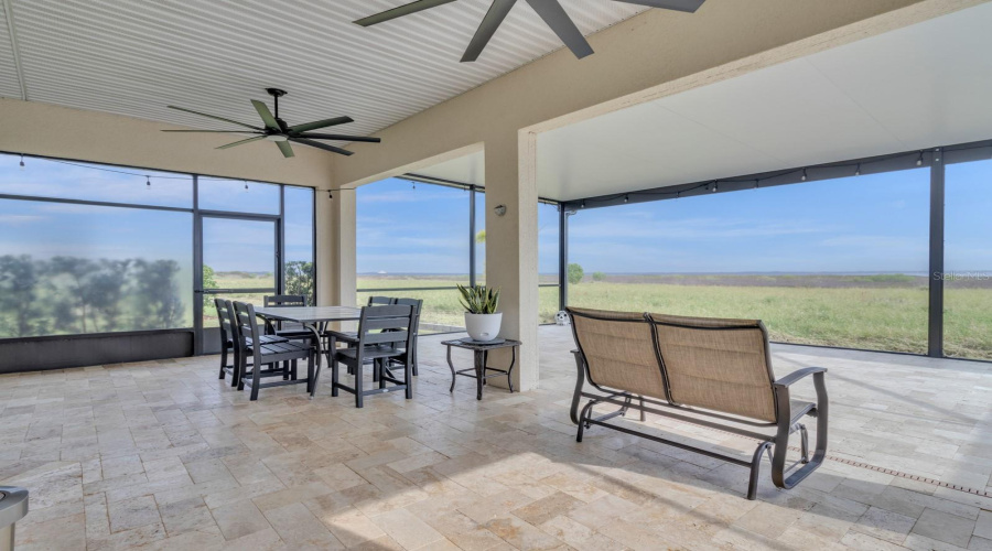 Oversized enclosed porch