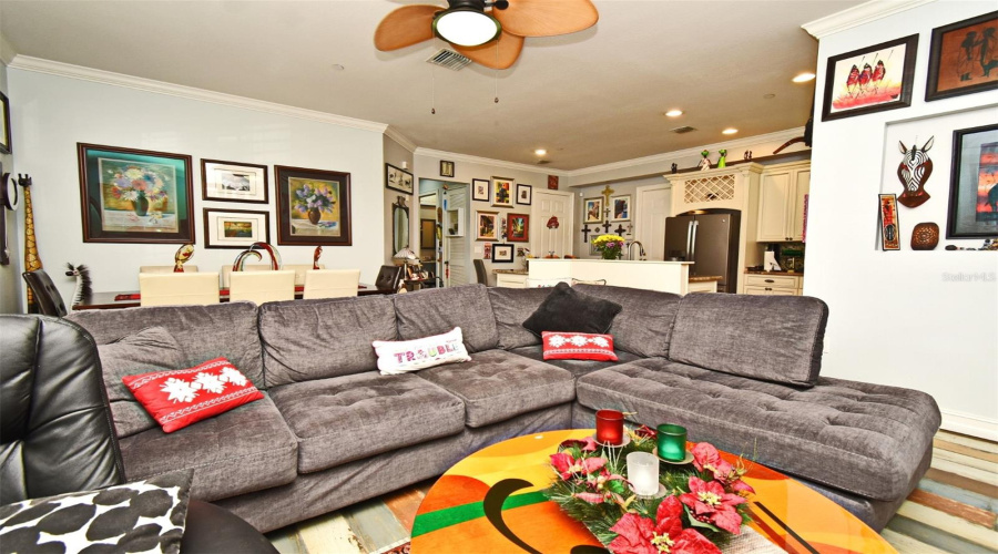 Open Floor Plan Living Room To Kitchen