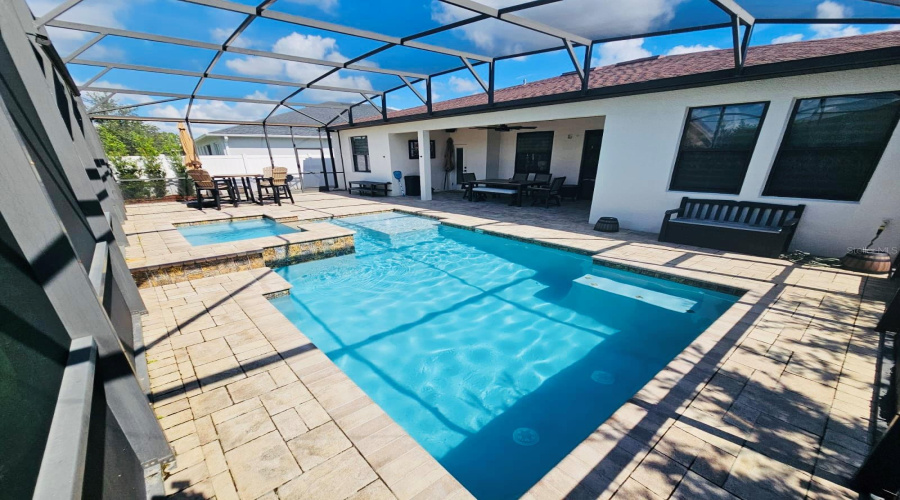 Patio, Pool & Spa Area