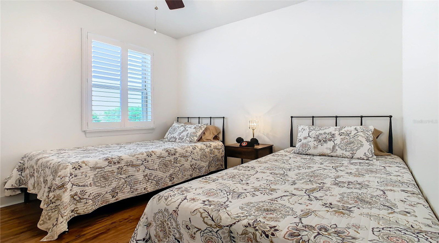 Guest Bedroom #2 Plantation Shutters