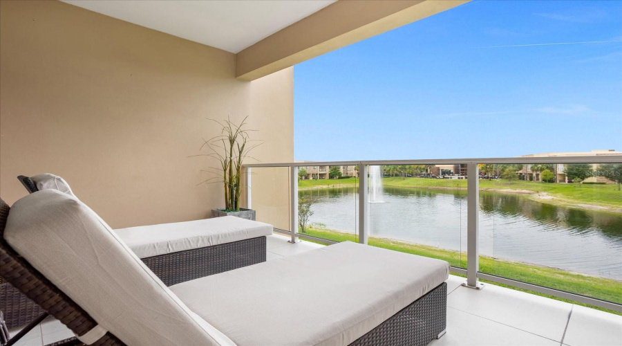 bedroom with balcony