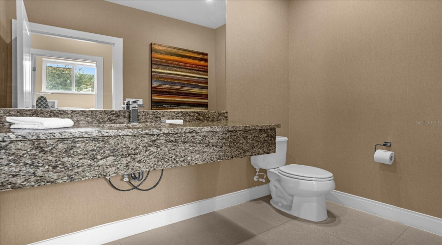 Half bath at firstfloor