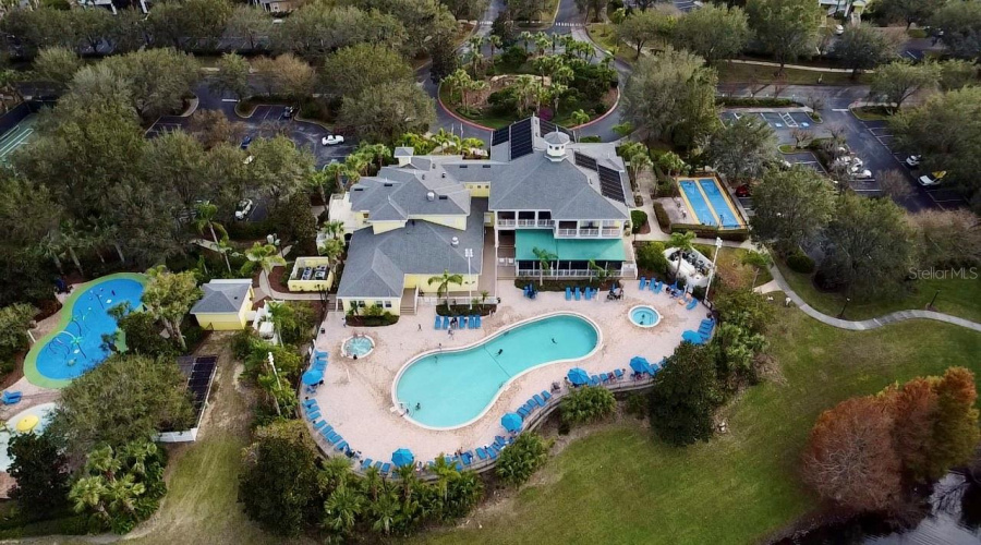 Aerial View - Pool & Clubhouse