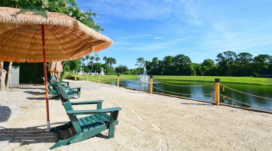 Relax Outside Of The Clubhouse