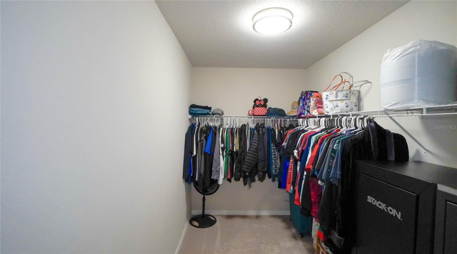 First Floor Primary Bedroom Features This Spacious Walk-In-Closet!