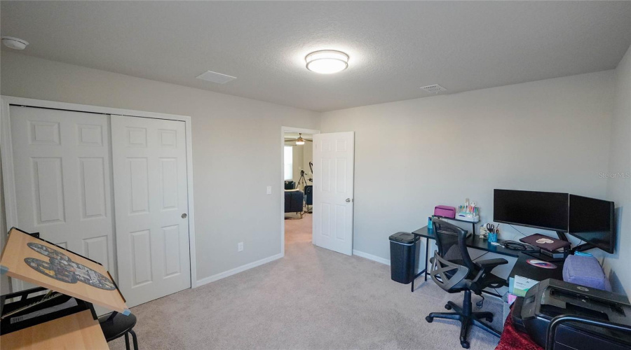 Bedroom #3 With A Large Built-In-Closet.