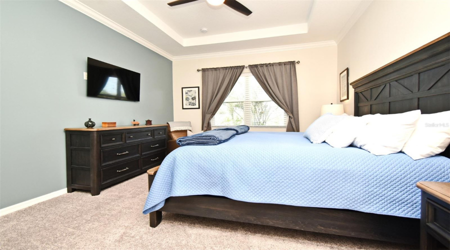 Owner's Suite with Tray Ceiling & Crown Molding