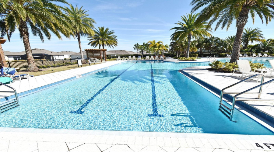 Pool with Lap Lanes