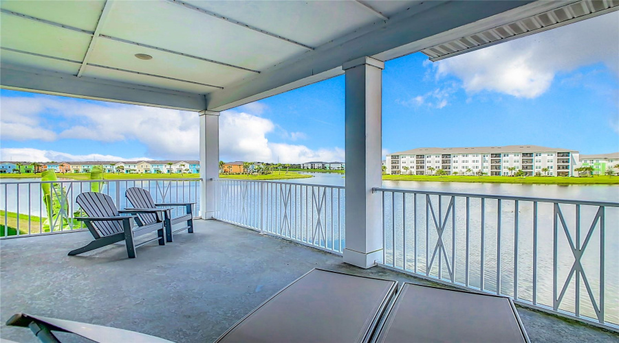 Upstairs Balcony  Overlooks Lake