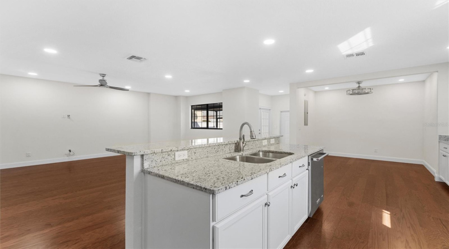 Kitchen With Dishwasher & Ss Sink