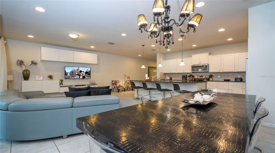 Living room and Kitchen