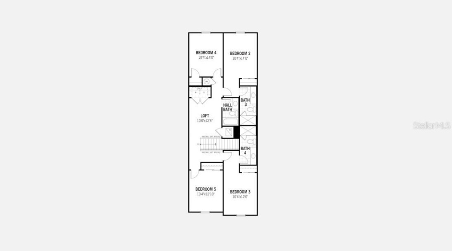 Del Ray Iii Floorplan - Second Floor