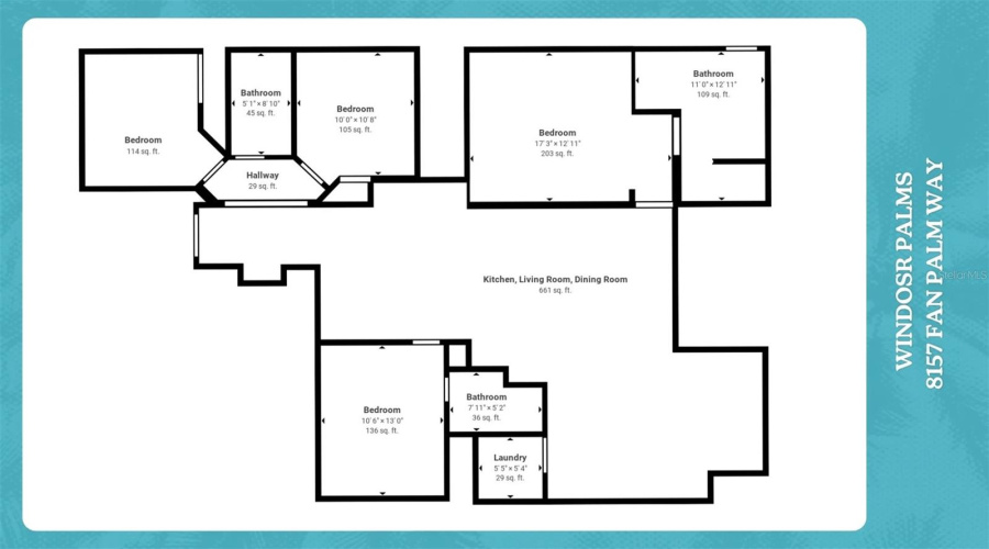 KISSIMMEE, Florida 34747, 4 Bedrooms Bedrooms, ,3 BathroomsBathrooms,Residential,For Sale,FAN PALM,MFRO6279649
