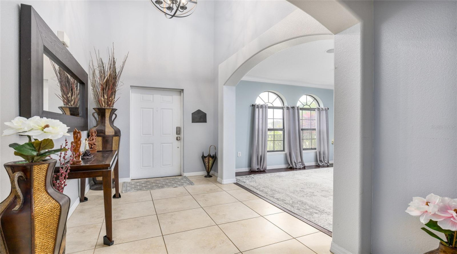 Home Entrance - High Ceilings (Second Floor Can Look Down To See Front Door)