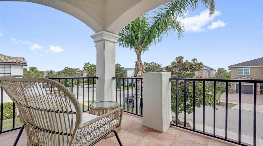 Private Upstairs Balcony From Primary