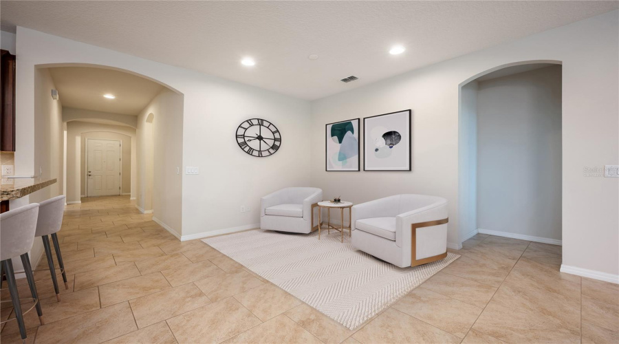 Foyer/Sitting Area. Virtually Staged.