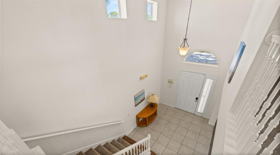 High ceiling entrance way