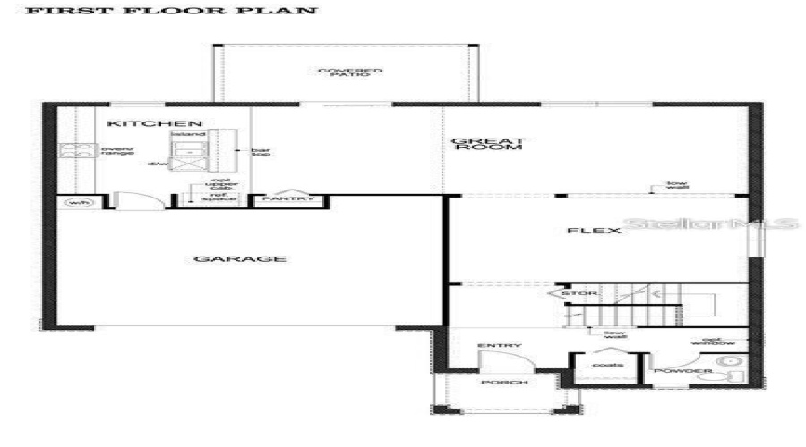 Downstairs floor plan