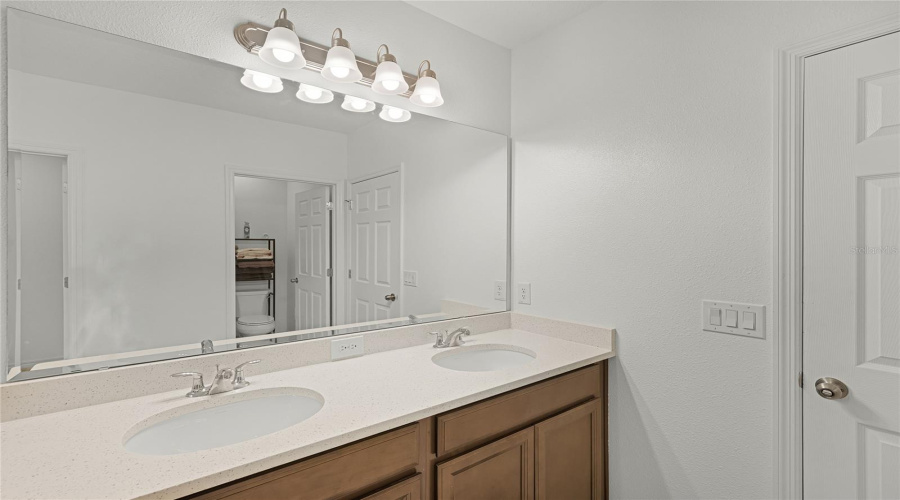 Dual sinks with separate shower. Bathroom 2