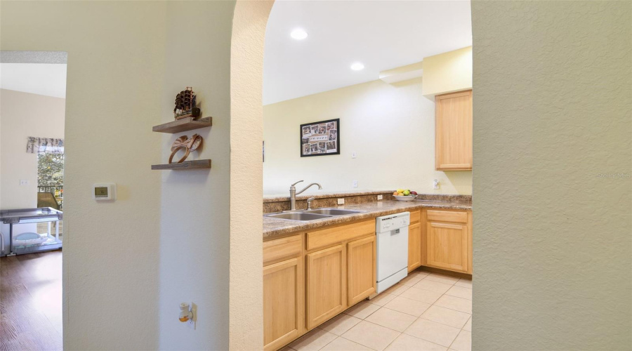 View of Kitchen from Dining Area