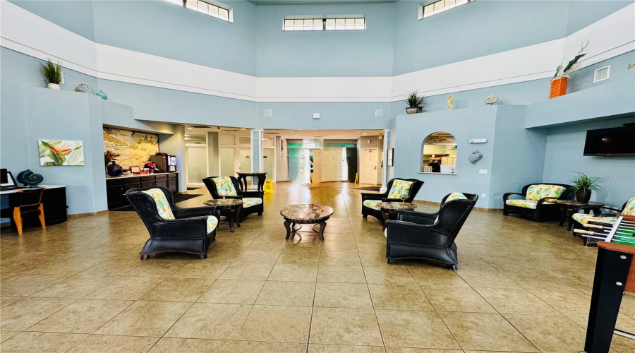 Clubhouse and Guest Check in. Community events are held in here.