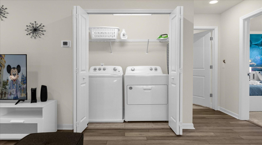 Easy Access to laundry