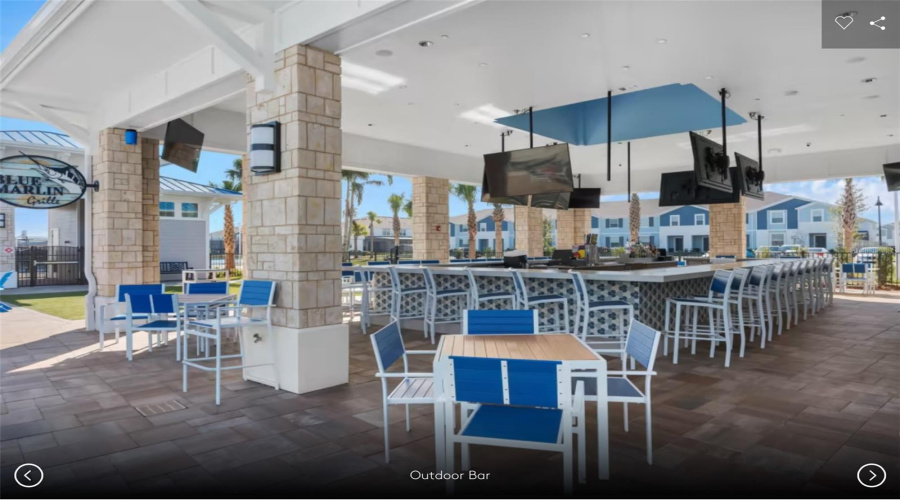 Enjoy the outdoor bar at the pool.
