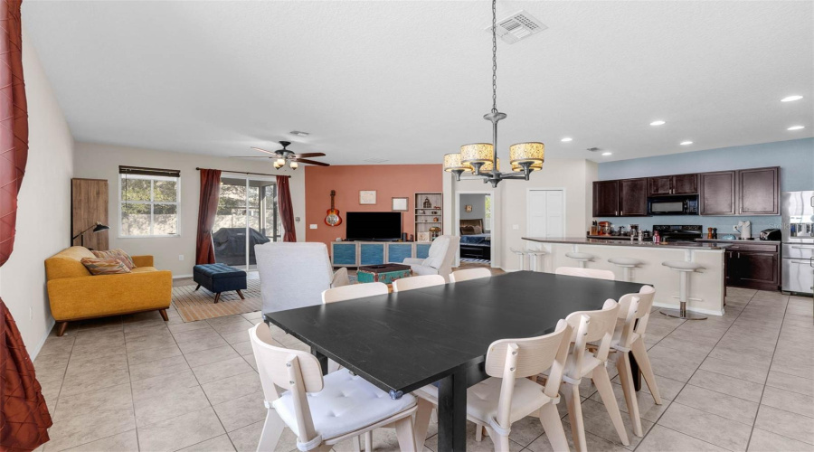 Generous Dining Area/ Large Open Family Room