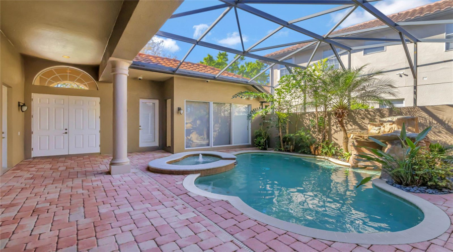 Courtyard Pool Area Immediately After You Enter The First Door