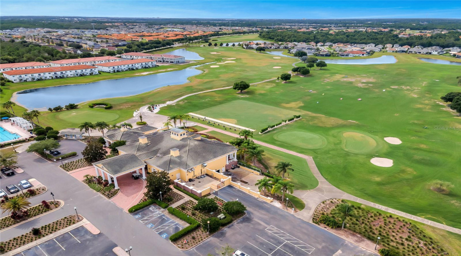 Pro Shop And Restaurant Just Off The Golf Course And Golf Practice Area