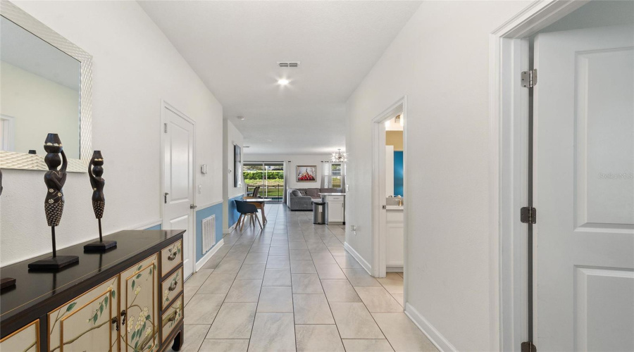 Hall way into home