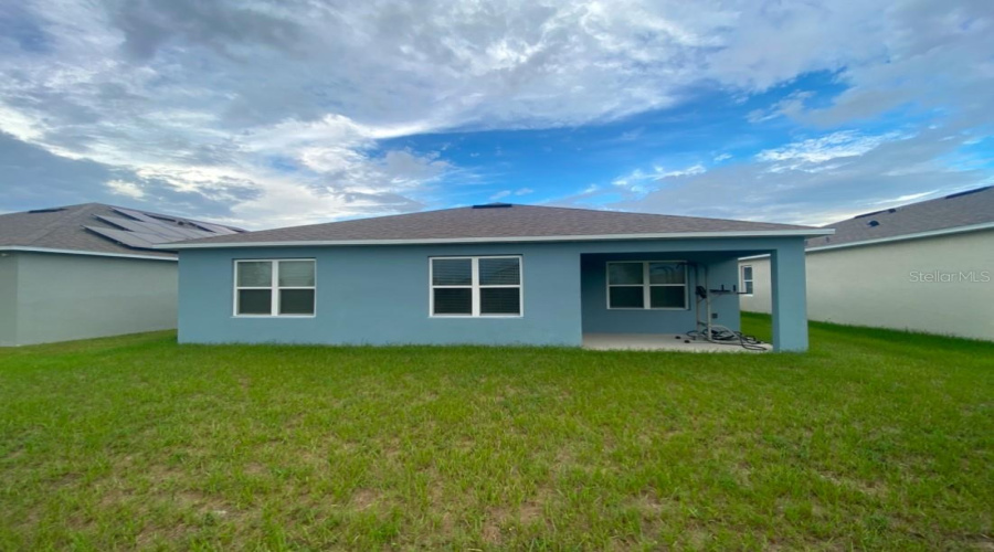 Rear of actual home showing lanai.