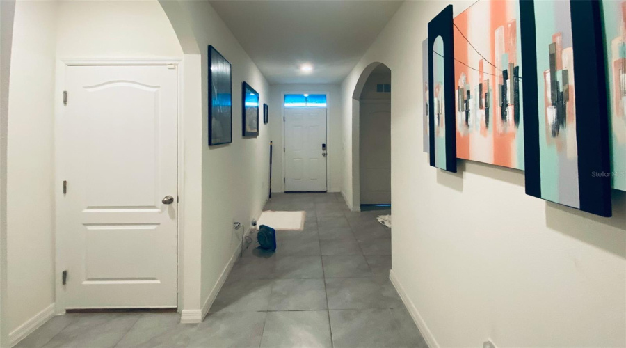 Entry way of actual house.