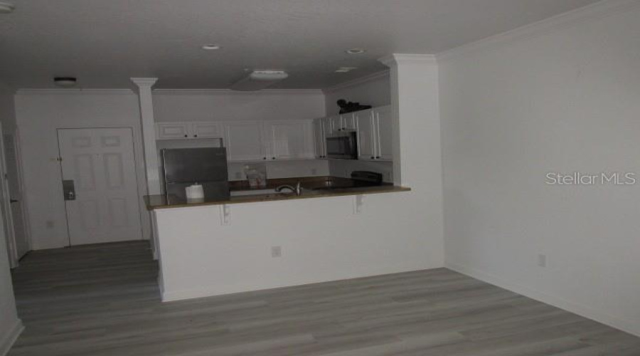 Living Room And Kitchen View