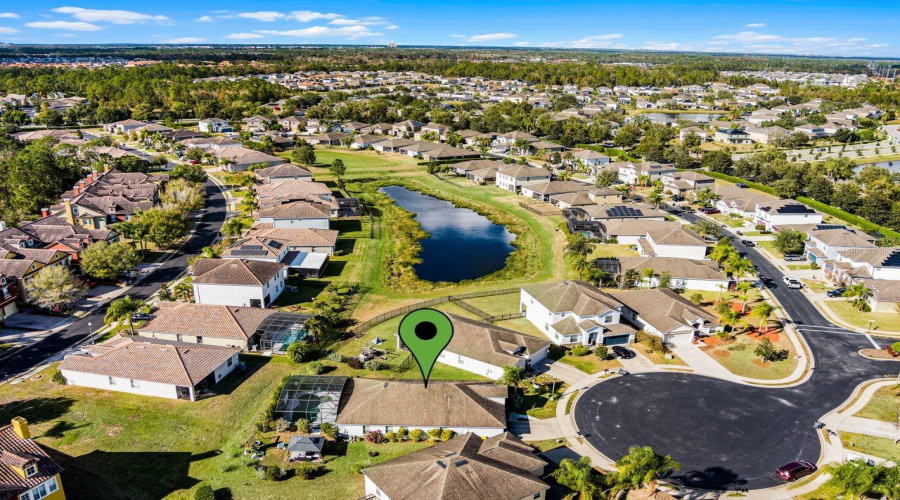 Aerial View Of Cul-De-Sac