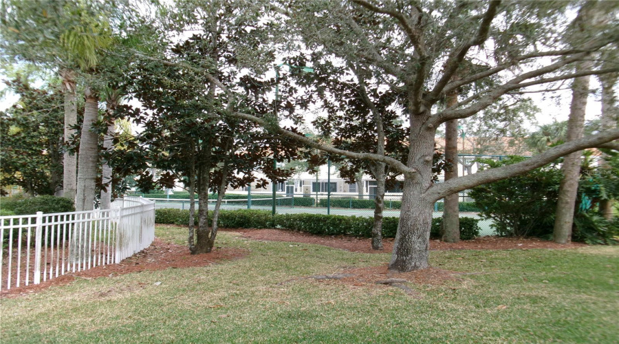 Tennis Court And Pool Area