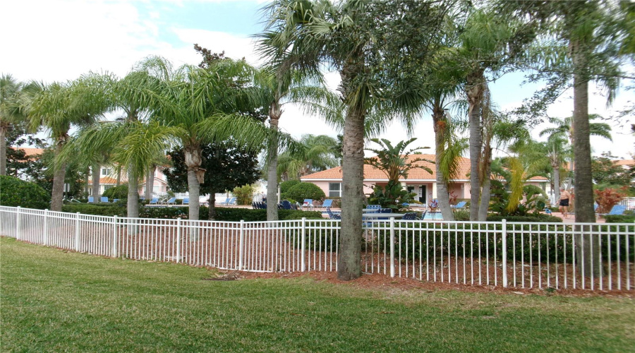 Tennis Court And Pool Area