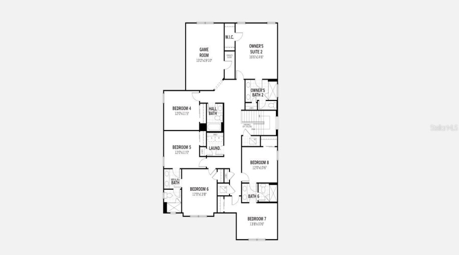 Cabo Floorplan - Second Floor