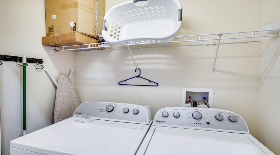Inside laundry room