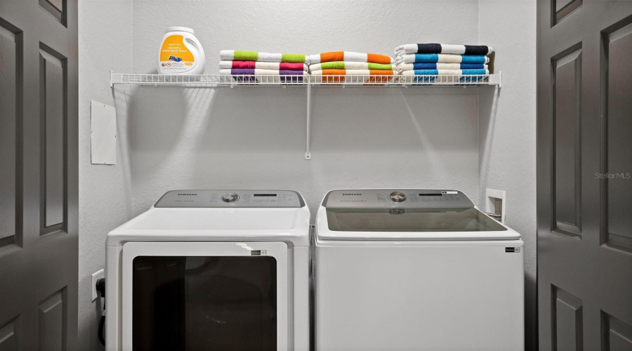 Laundry room in foyer