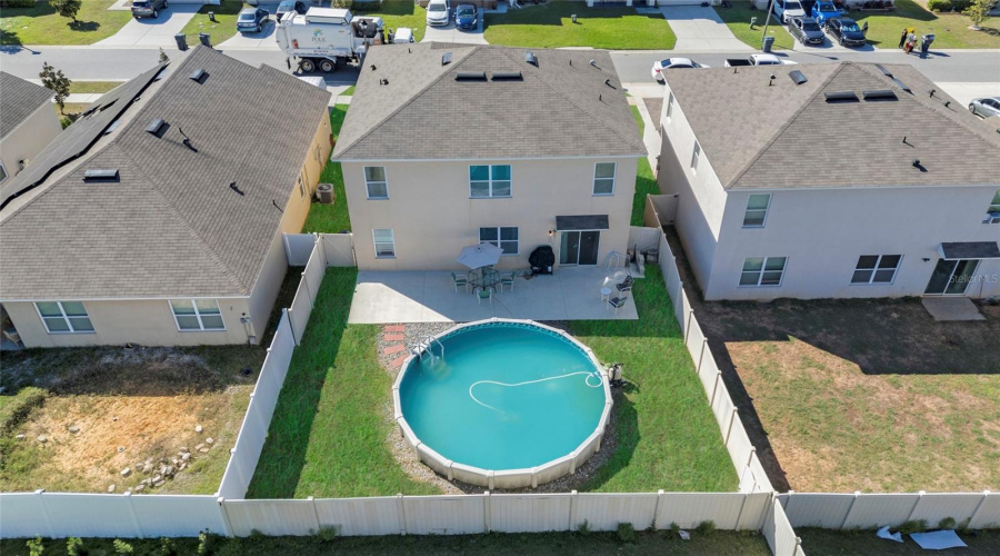 Rear Aerial Pool View