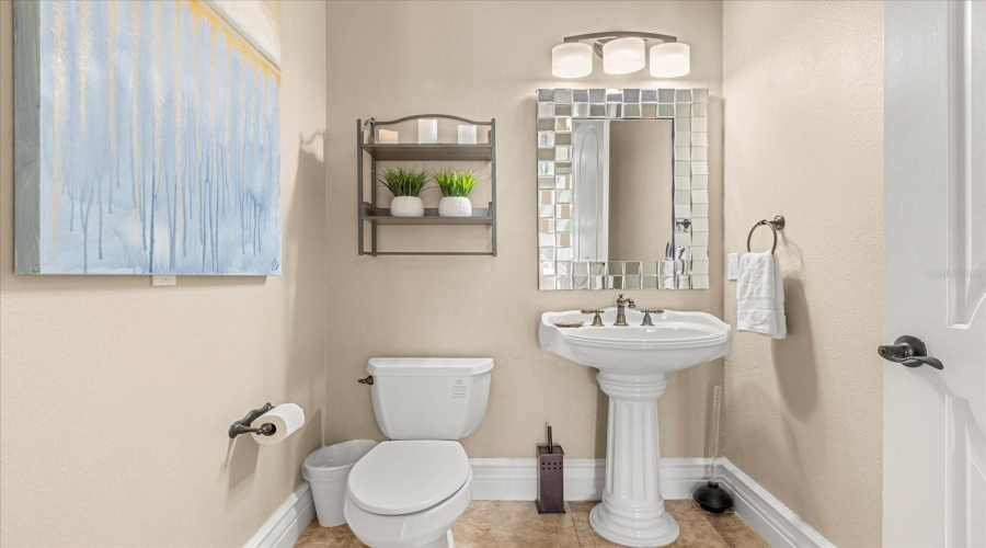 First floor half bathroom